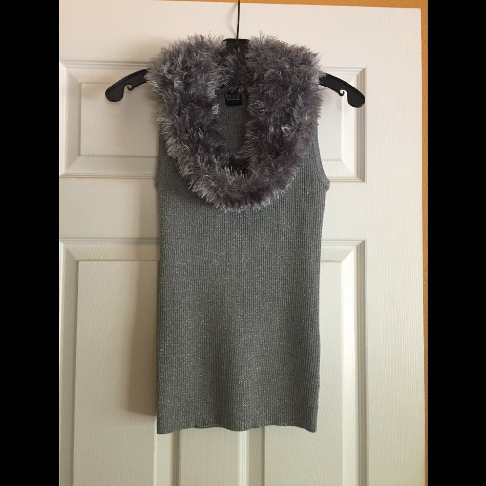 Saks sleeveless tunic- Celebrate New Years!